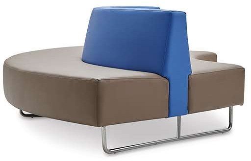 Modular Sectional Bench with Backrest – Flexible Seating System