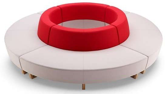Open-Base Upholstered Lounge Chair – Floating Frame Accent Chair