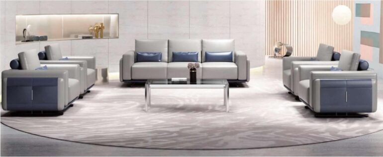 OKSS-001 – 3-Seater Contemporary Office Sofa