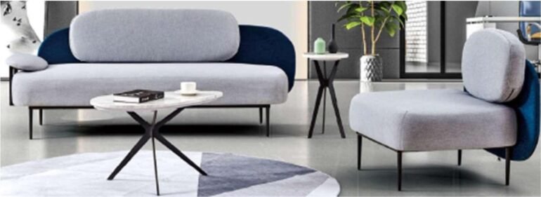 OKSS-06 – Slim-Profile Upholstered Office Sofa
