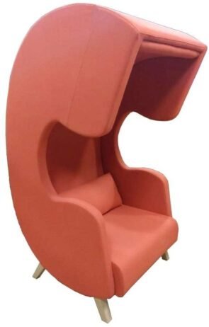 Phone Pod 2 – Curved Acoustic Cocoon Chair